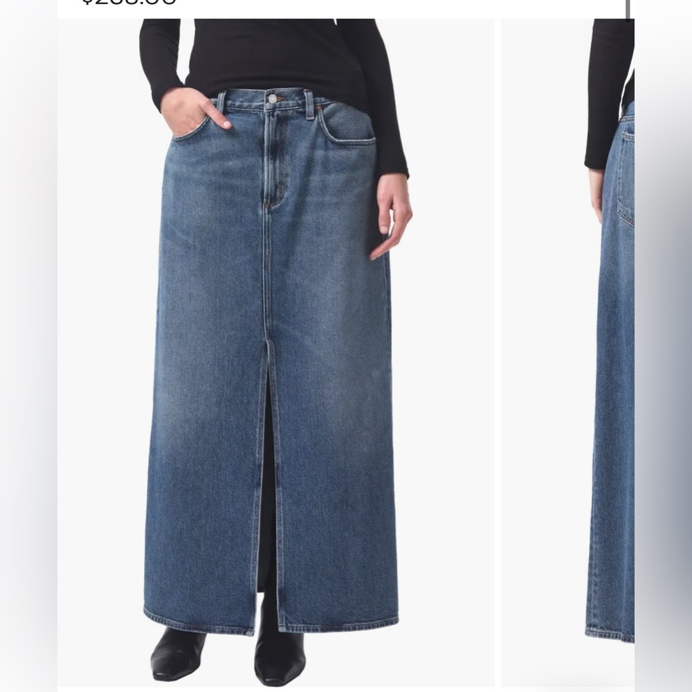 Agolde Denim Skirt with slit